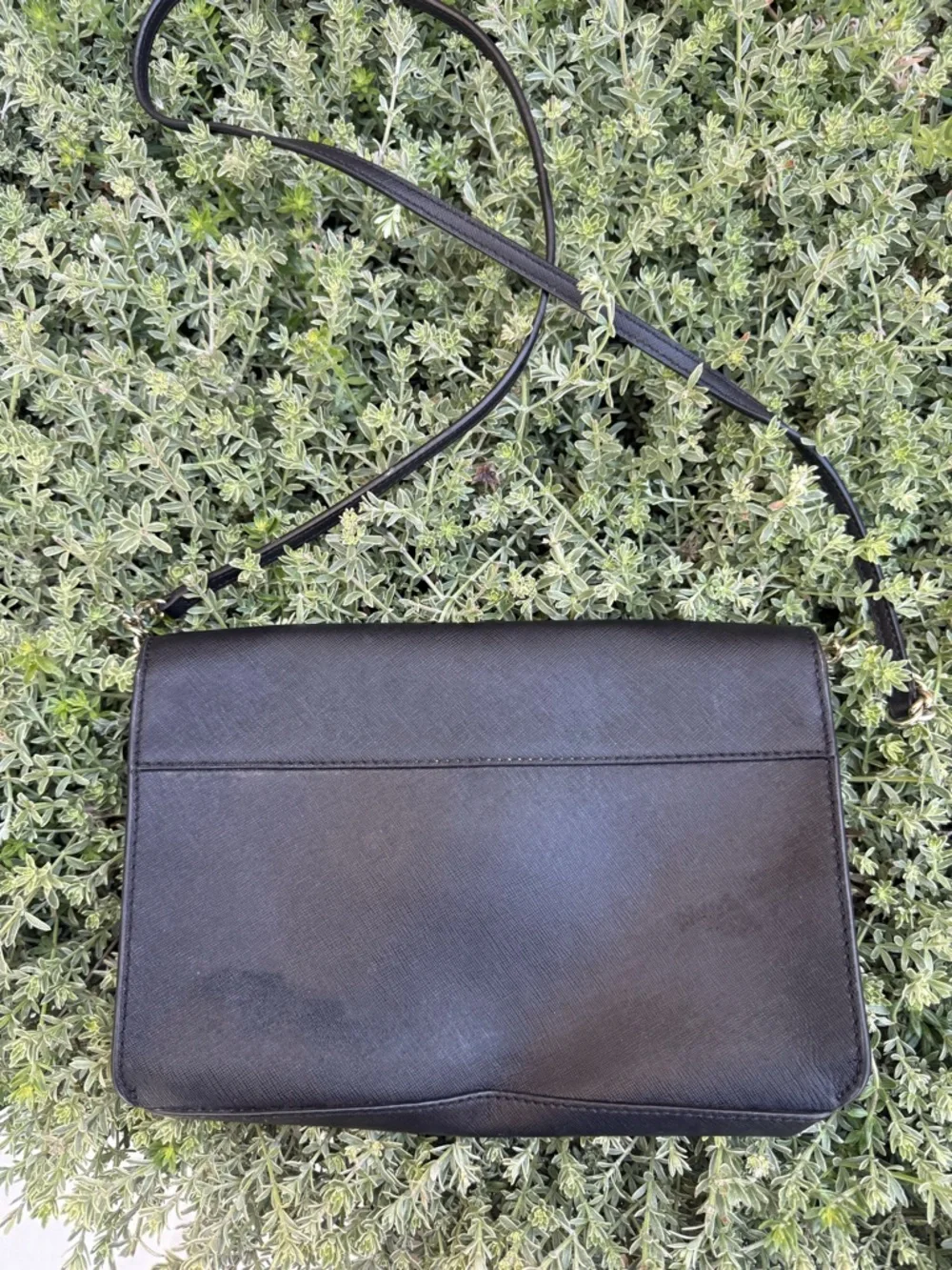 Kate Spade Black Pink Bow Leather Crossbody Bag Classic